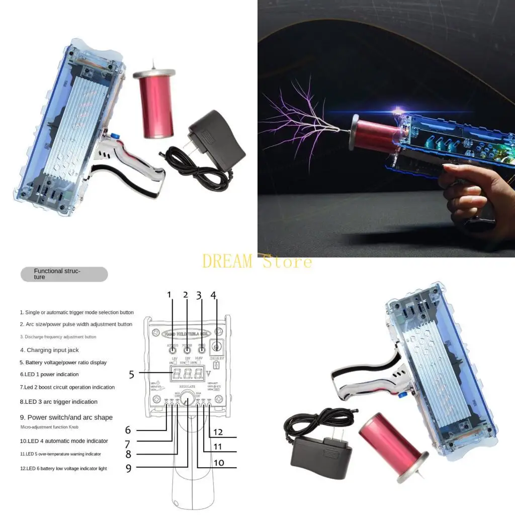

Mini Handheld Coil Experiment Kit Rechargeable 10cm Adjustable Arcs Generator For Physics Demonstrations And STEM best sale