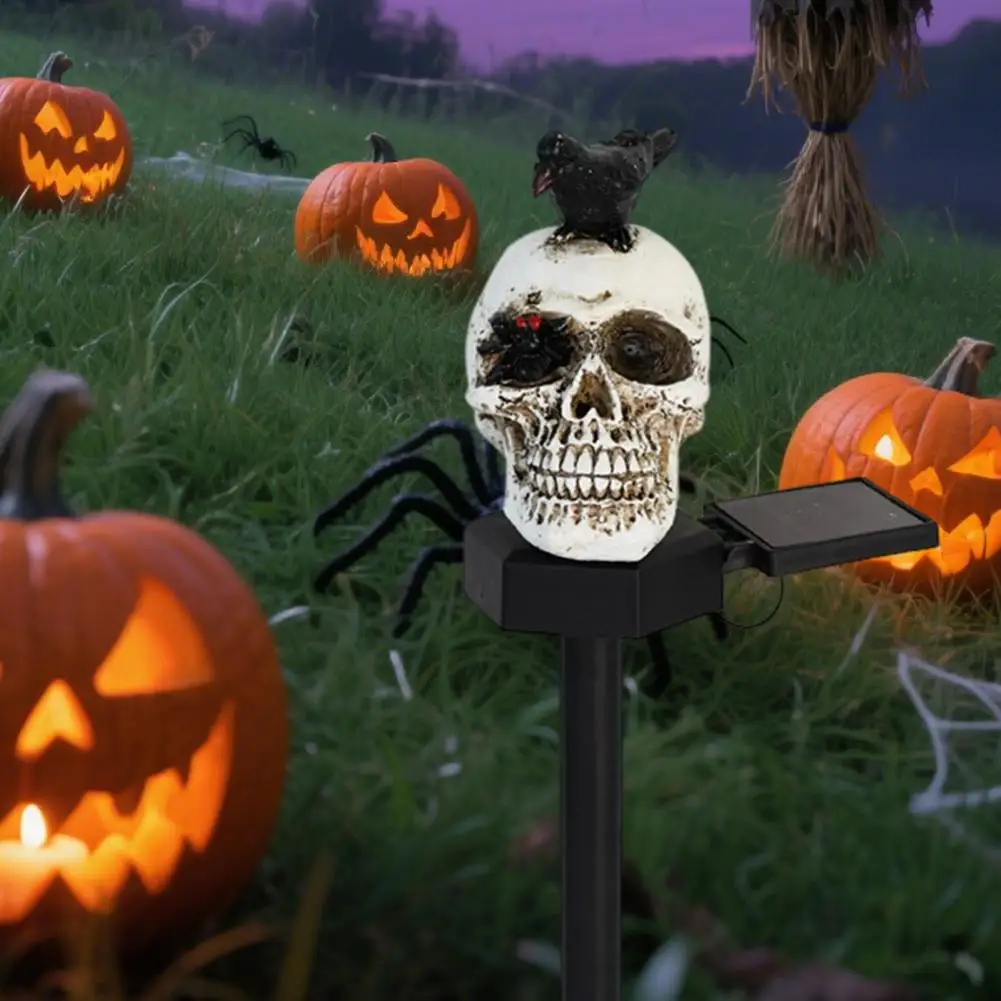 

Waterproof Halloween Outdoor Decor Solar Pumpkin Pathway Lights Halloween Solar Pumpkin Skull Pathway Lights for Outdoor Yard