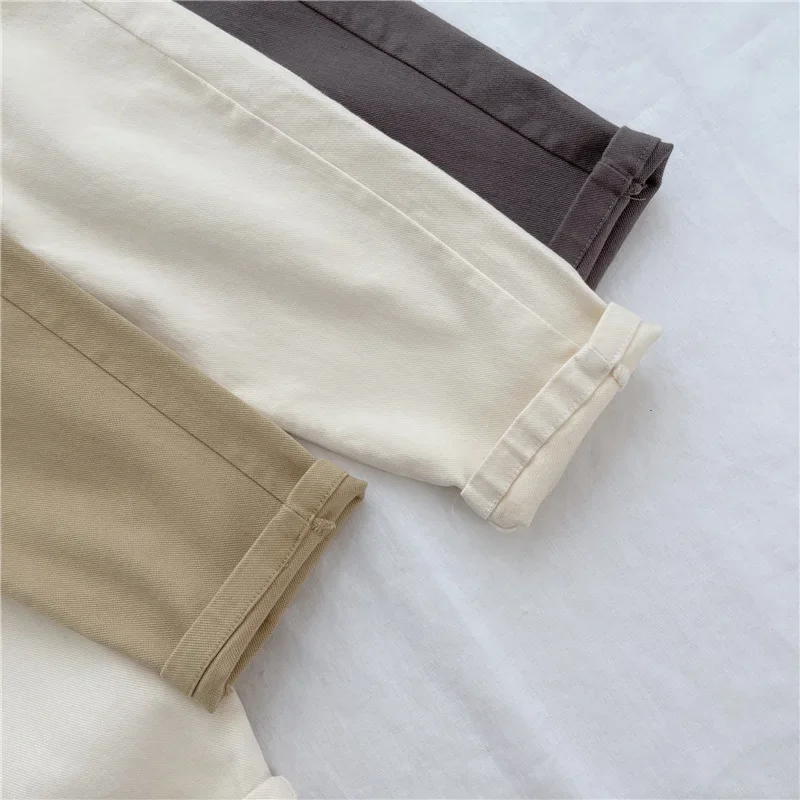 Jungen-Cargohose mit mittelhohem Knopf, lässig, bequem, atmungsaktiv, für Frühling und Herbst, modisch, für Kleinkinder von 1–8 Jahren – Detail 16
