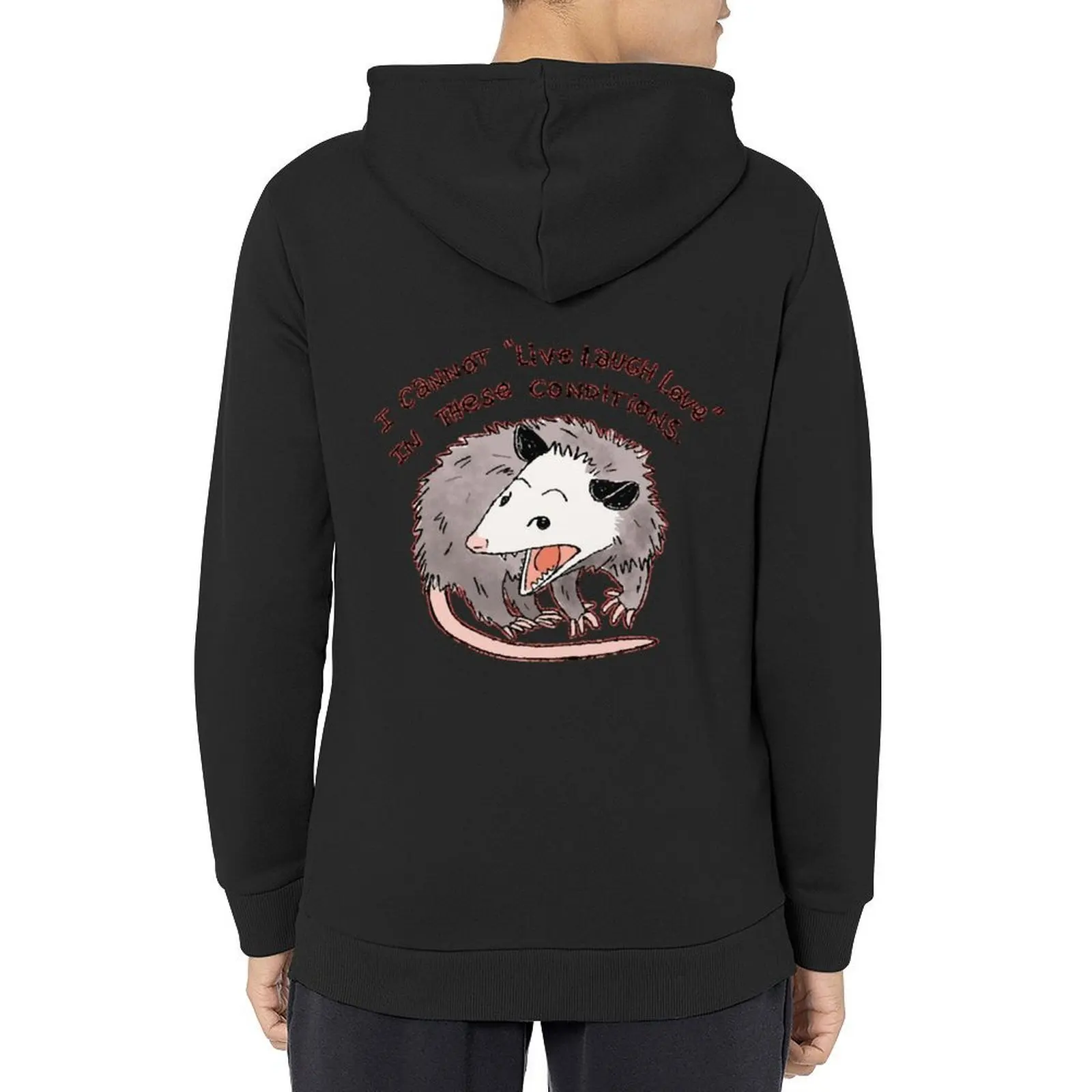 

Opossum Live Laugh Love Hoodie men clothing fashion men men's clothing men wear hoodie man