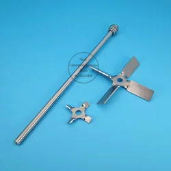 1pcs Laboratory OD40mm 50mm 60mm 70mm 80mm 100mm 120mm 304 Stainless Steel 4-leaf Cross Stirring Blade / Dispersion Rod