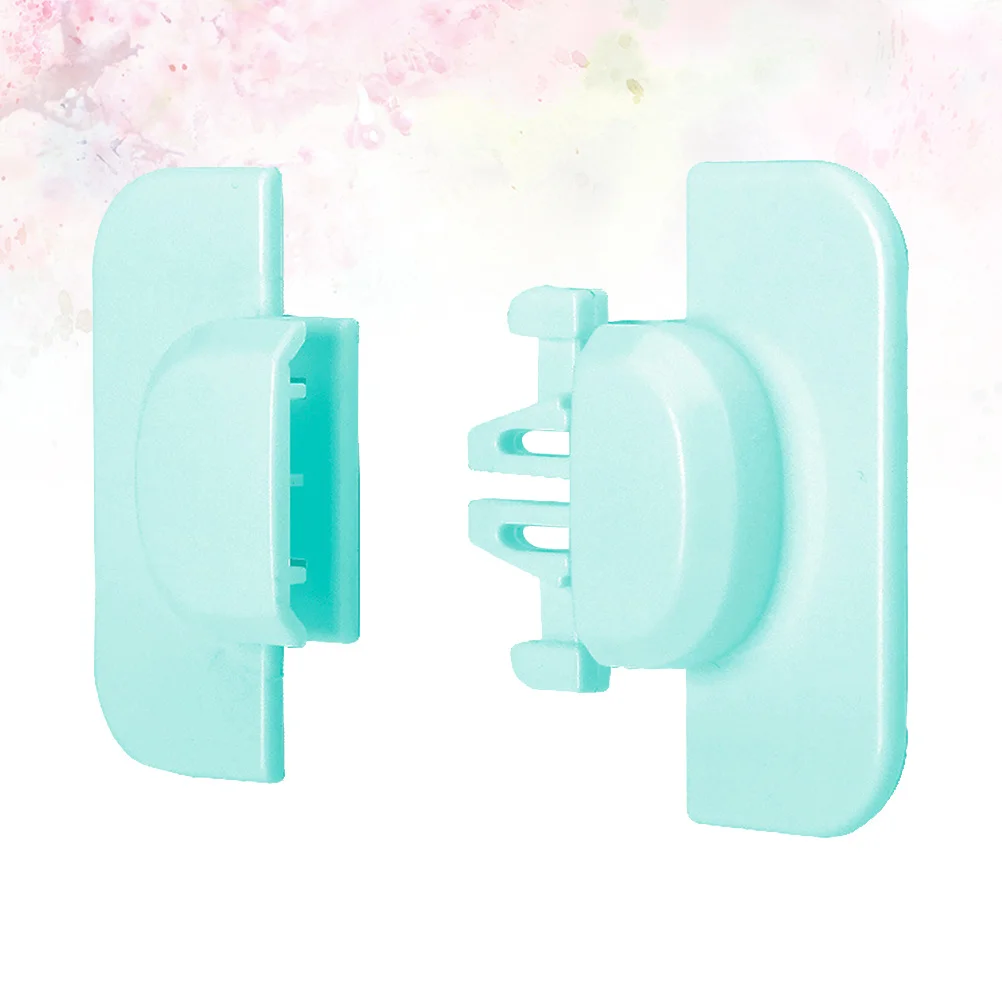 3 قطع من أقفال أمان الأطفال متعددة الأغراض مقاومة للأطفال ذاتية اللصق لخزانة الخزانة ودرج الثلاجة باللون الأزرق سهلة التركيب