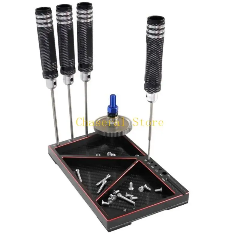 E7CE Metal Screw Tray with Multiple Sections Ensures Efficient Screw Management for Hobbyists and Professionals
