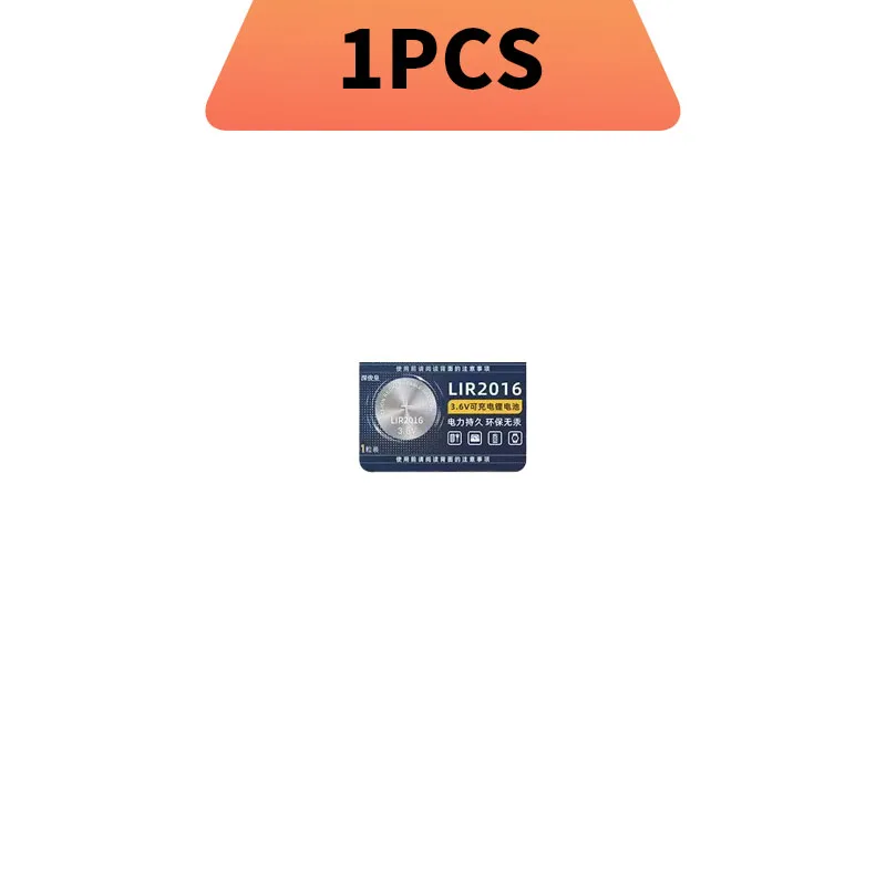 LIR2016 بطارية قابلة للشحن 3.6 فولت CR2016، للساعات، جهاز التحكم عن بعد، مفتاح السيارة، الألعاب، بطارية الكمبيوتر CMOS، مقياس الجلوكوز