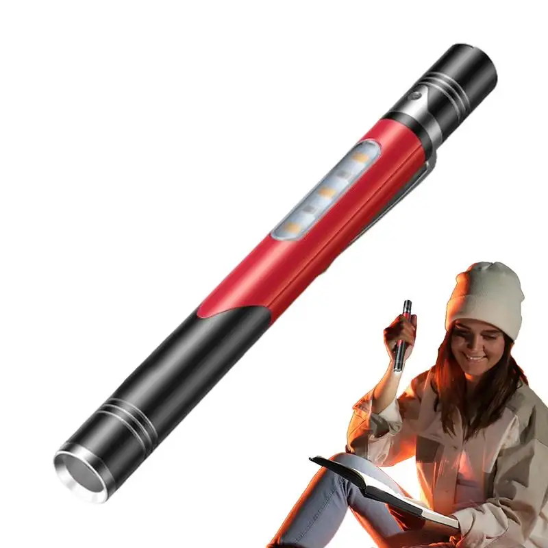 

Pocket Light Rechargeable Handheld Light 4 Lighting Modes Portable Flashlight For Camping Work Repair Outdoor