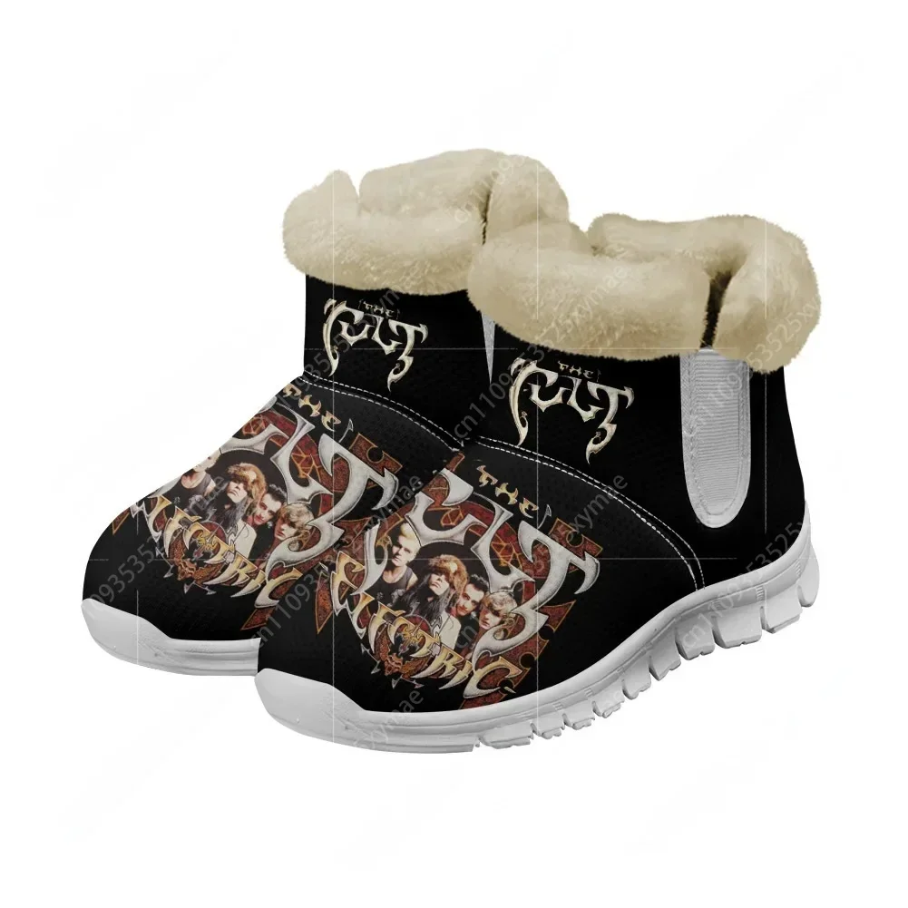The Cult Electric Group Band Snow Boots Mens Womens Rock Heavy Metal Keep Warm Shoes Casual Lightweight Plush Thickened Sneakers