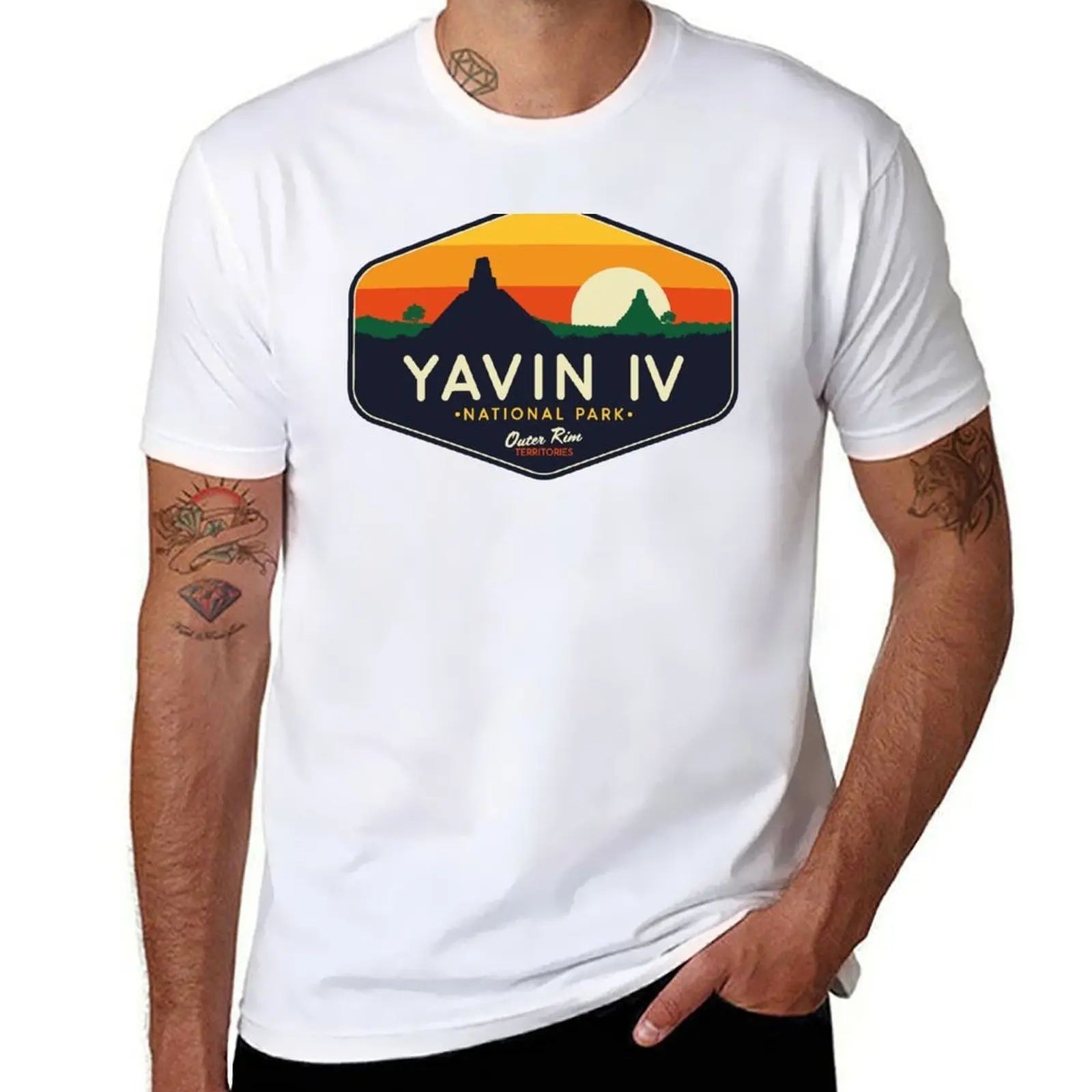

Yavin IV - National Park T-Shirt man t shirt heavy cotton t shirts cotton 100% T-Shirt