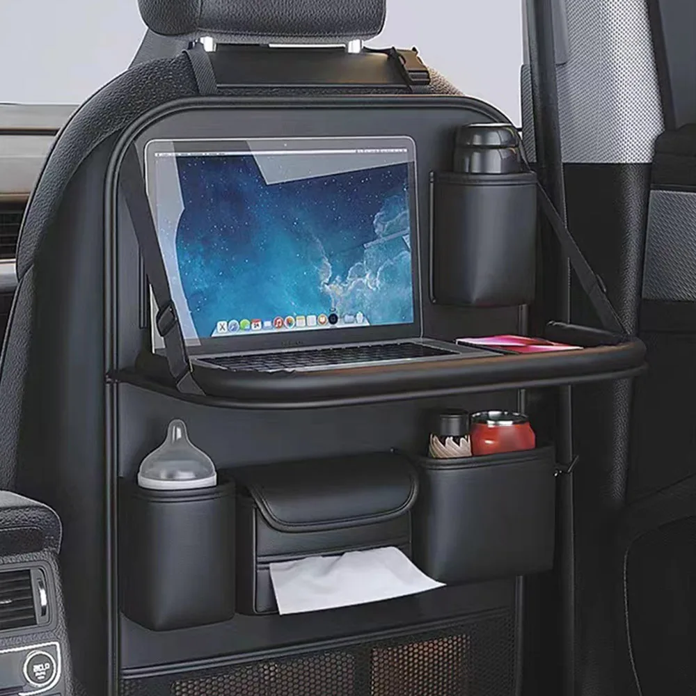 

Сумка для хранения автомобильного сиденья большой емкости, износостойкий водонепроницаемый органайзер на заднее сиденье, подвеска со складным подносом