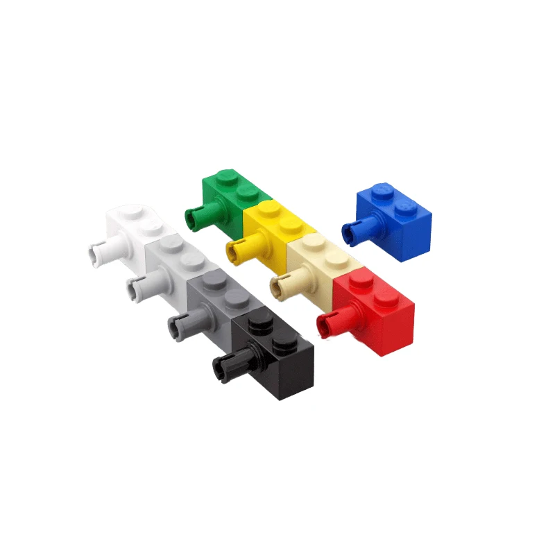 

60 шт. детали строительного блока MOC 2458 кирпич модифицированный 1x2 односторонний кирпич с болтом DIY детская игрушка-головоломка в подарок