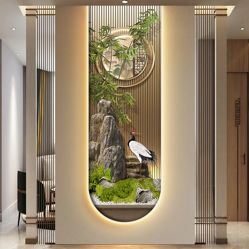 Modern Bamboo LED Wall Light For Living Room Bedroom Study Corridor Staircase Luxury Hanging Painting Home Decoration Mural Lamp