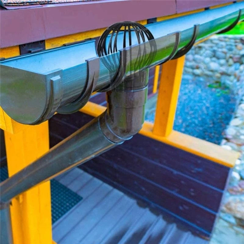 Abfluss zum Schutz Fallrohrfilter Filter verhindert Blattreste von Ästen