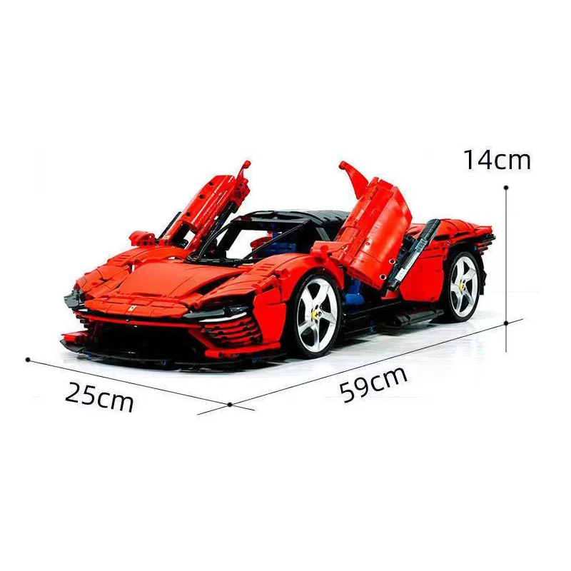 IN stock  3778PCS Dayto SP3 42143 Super Car Model Decorations for Boys and Girls Birthday, Holiday, and Christmas Gifts