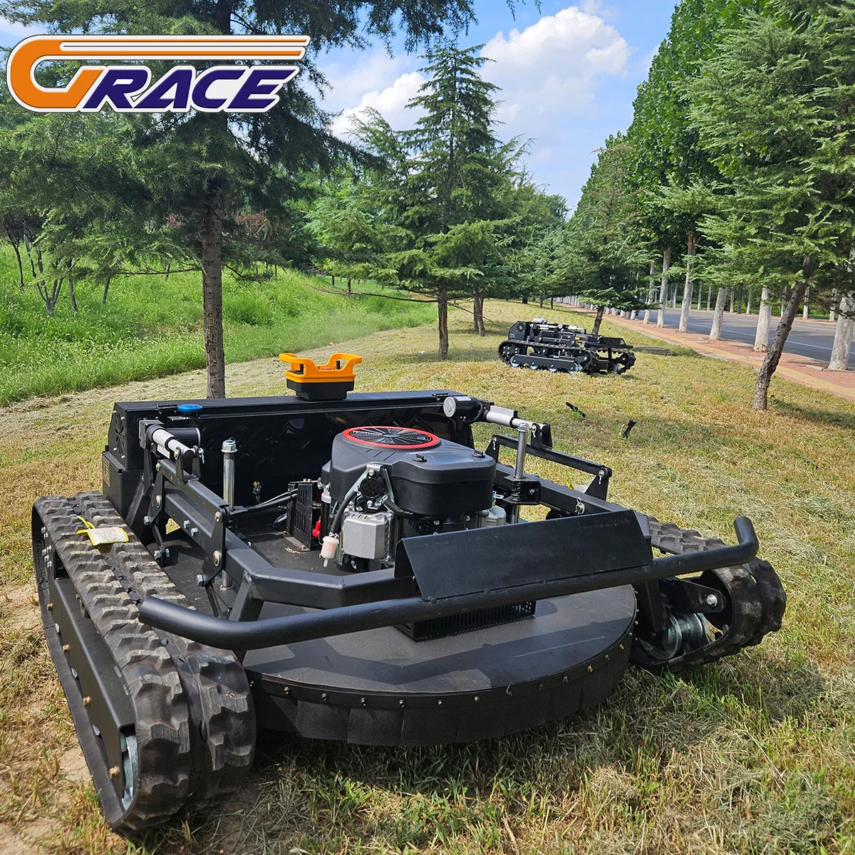 مكنسة الثلج المجنزرة عالية الجودة وعالية القوة، روبوت للتحكم عن بعد، منفاخ الثلج مناسب للتنظيف في الشتاء