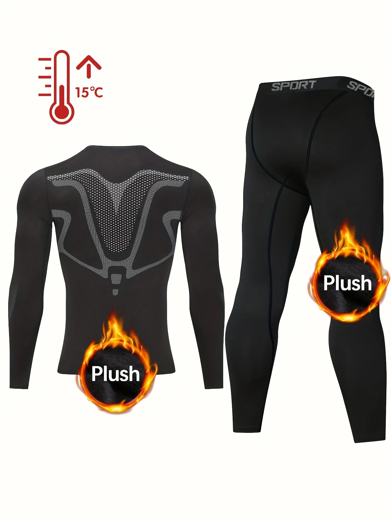 

New men training sets, 2 sets elastic warm clothes, the gym running daily wearing, flexible and comfortable