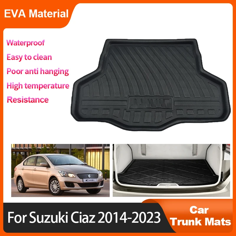 

Коврики для багажника автомобиля для Suzuki Ciaz Toyota Belta 2014-2023 2016 2018 2019, водонепроницаемый защитный коврик для хранения, ковер, аксессуары