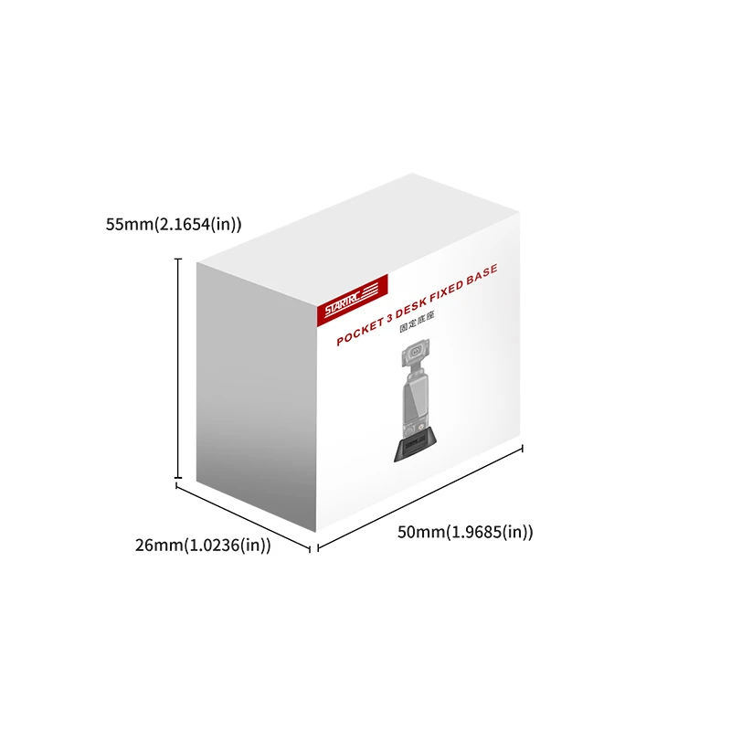 STARTRC Für DJI Pocket 3, Desktop-Basisständer, Silikon, feste Halterung, rutschfeste Basisverlängerung für DJI Osmo Pocket 3-Zubehör