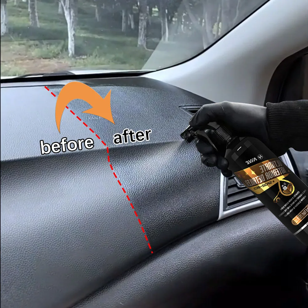 Car Ultimate Interior Detailer AIVC Plastic Restorer Coating Plastic Long Lasting Coating Nano Leather Polish Car Accessories