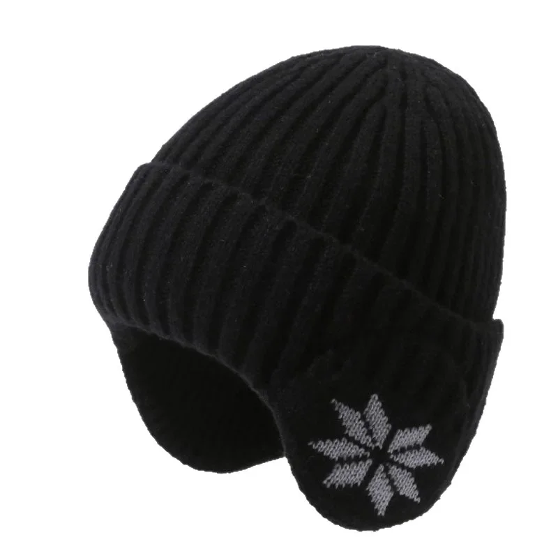 Зимняя мужская вязаная теплая шапка, модная шапка Baotou, защитная шапка для ушей от холода, толстая ветрозащитная шапка для езды на велосипеде на открытом воздухе