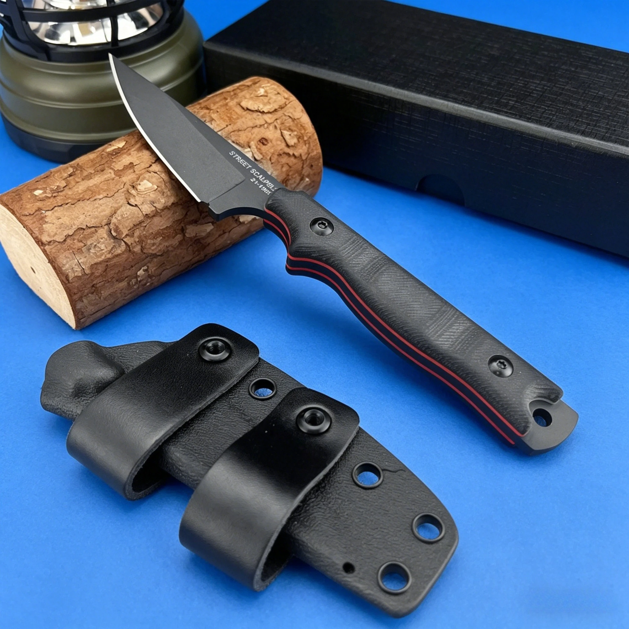 

TOPS All-Purpose Outdoor Fixed Knife 8Cr13MoV Steel Blade G10 Grip Sheath Included Designed for Camping Hiking and Daily Cutting