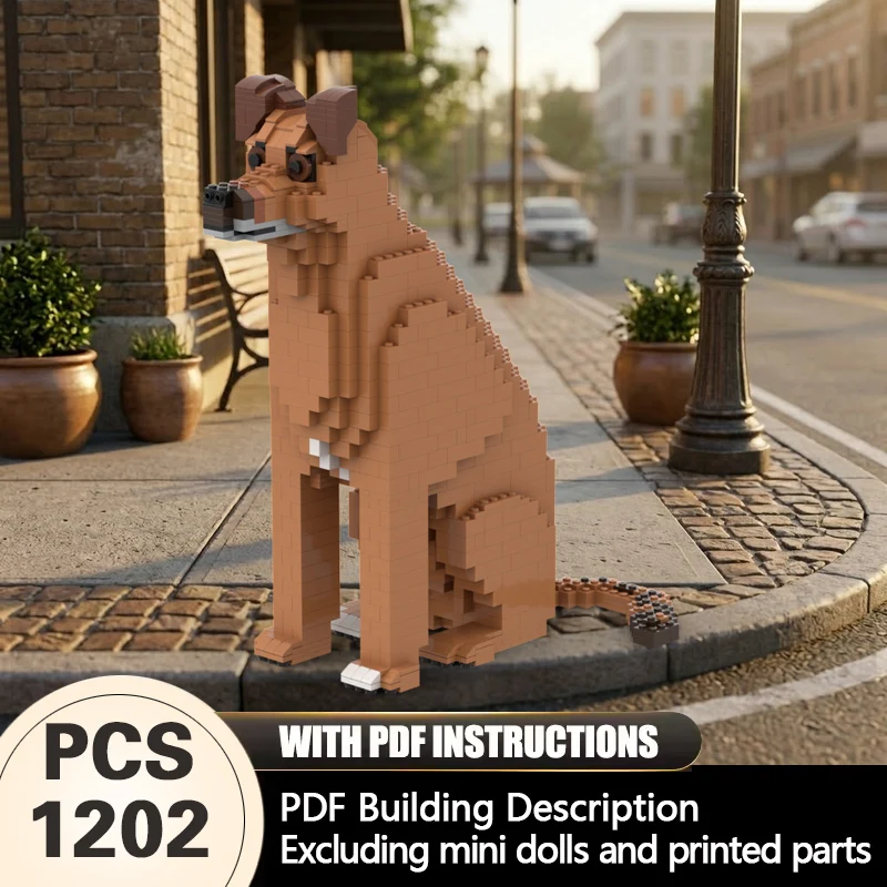 Creators Animal Series Model MOC Building Bricks Rhodesian Ridgeback Modular Technology Gifts Holiday Assemble Children Toy Suit