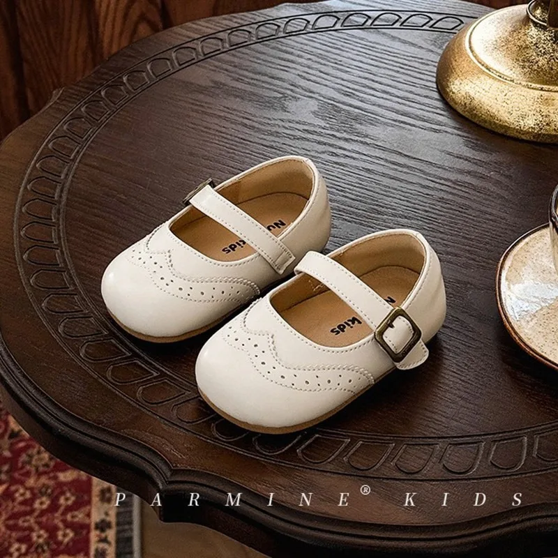 Baby-Flachschuhe mit runder Spitze, weiche Sohle, Kleinkind-Laufschuhe, rutschfest, 2026, brandneue Kinder-Lederschuhe, bequem – Detail 3