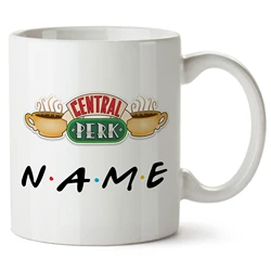 Taza de cerámica personalizada Friends Tv Show Central Perk, 11oz, venta al por mayor, taza de café, envío directo