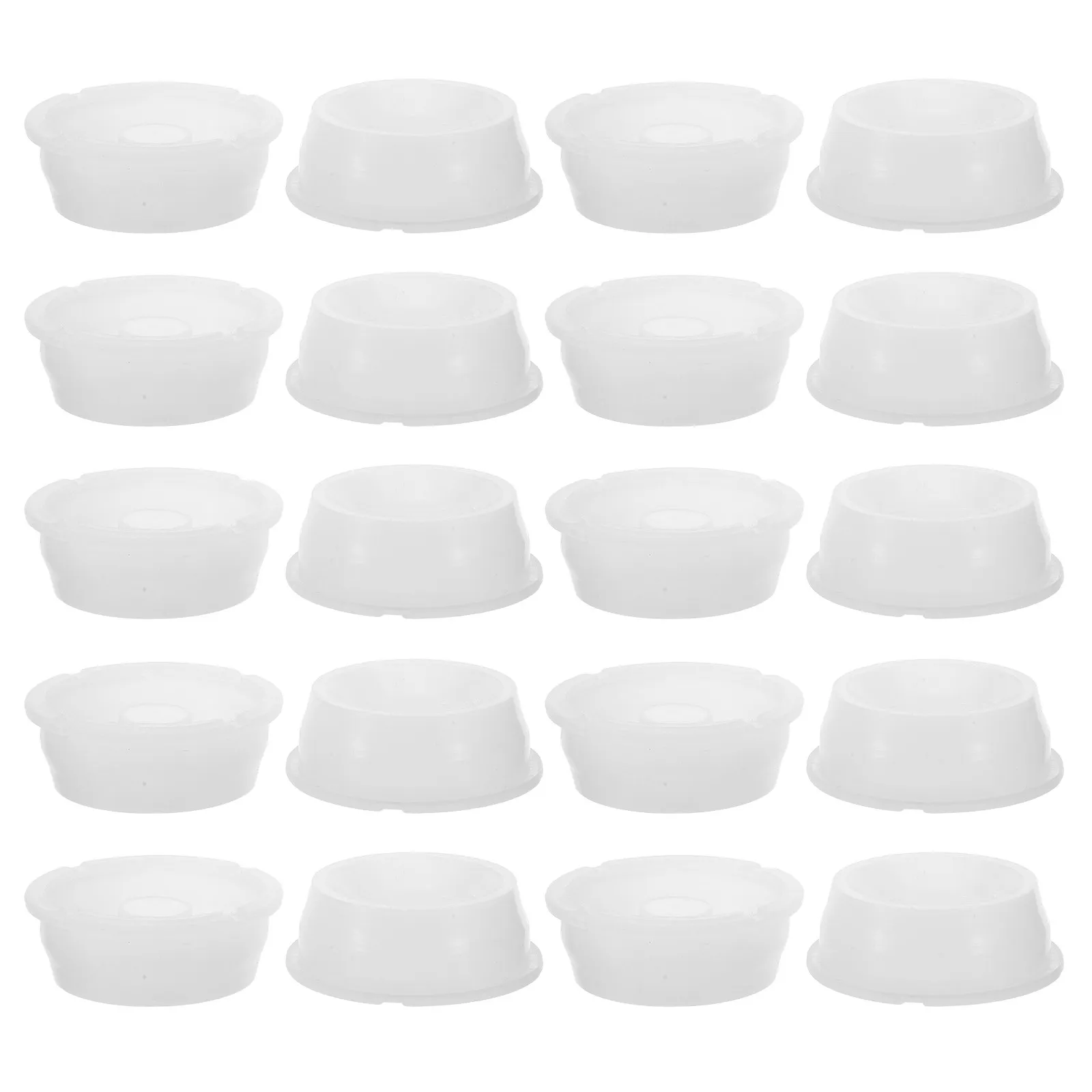 20Pcs Plastic Drum Inner Sealing Lid Pull Ring Cap Barrel Stopper Plug Airtight Ventilation Replacement Vent Lid for Chemical