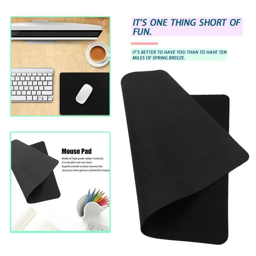 Mouse Pad Precise Positioning Gaming Slip-proof Rubber Mice Mat For Laptop Computer Tablet PC Optical Mouse Mat Fast Delivery