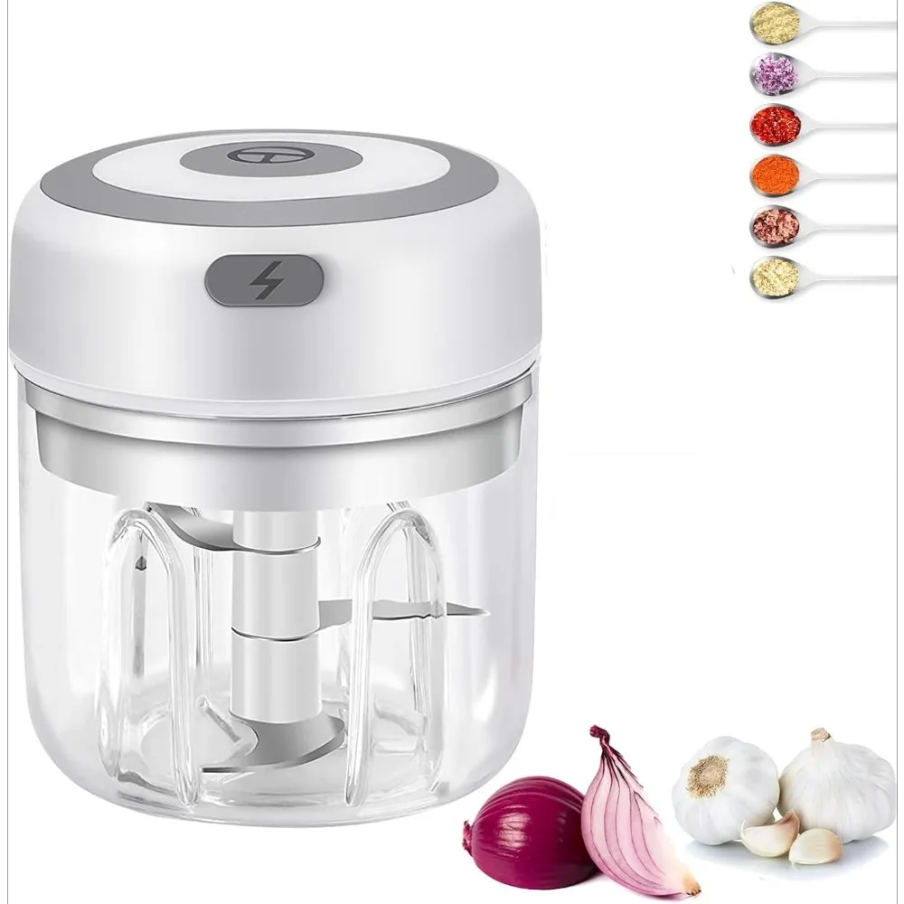 

D2 Electric Food BBQ Chopper USB Rechargeable Mini Kitchen Garlic Mincer Portable Meat Grinder Kitchen Gadget Tool Easy To Clean