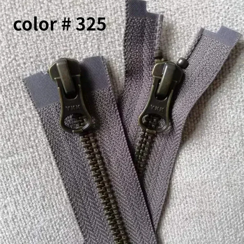 5 #   70 إلى 90 سنتيمتر خمر ريسترو YKK المعادن سستة أسود أبيض القهوة البرونزية مزدوجة مفتوحة 2-way السحابة سترة الخياطة اكسسوارات #2