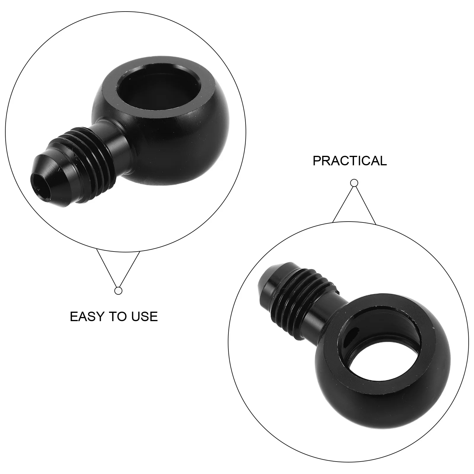 سبائك الألومنيوم البانجو المناسب موصل مستقيم لخط خرطوم الفرامل جزء بديل متين متوافق مع دراجة نارية السيارة #4