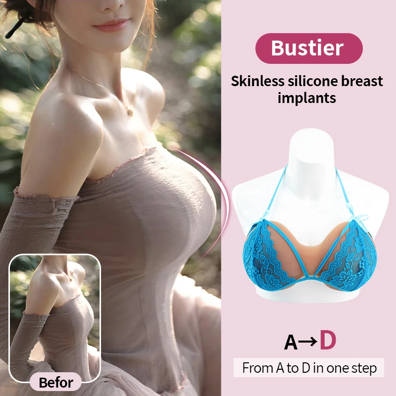 ONEFENG Silicone Breast Invisible Skinless Forms For Small Chest Woman Soft Touch Crossdresser Fake Breast Comfortable