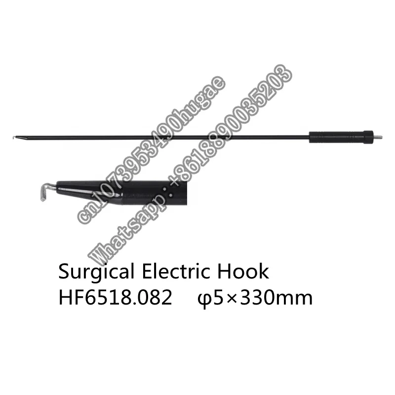 

Medical Laparoscopic Instruments Suction Coagulator Hook Type Monopolar Electrode Ceramic Hook
