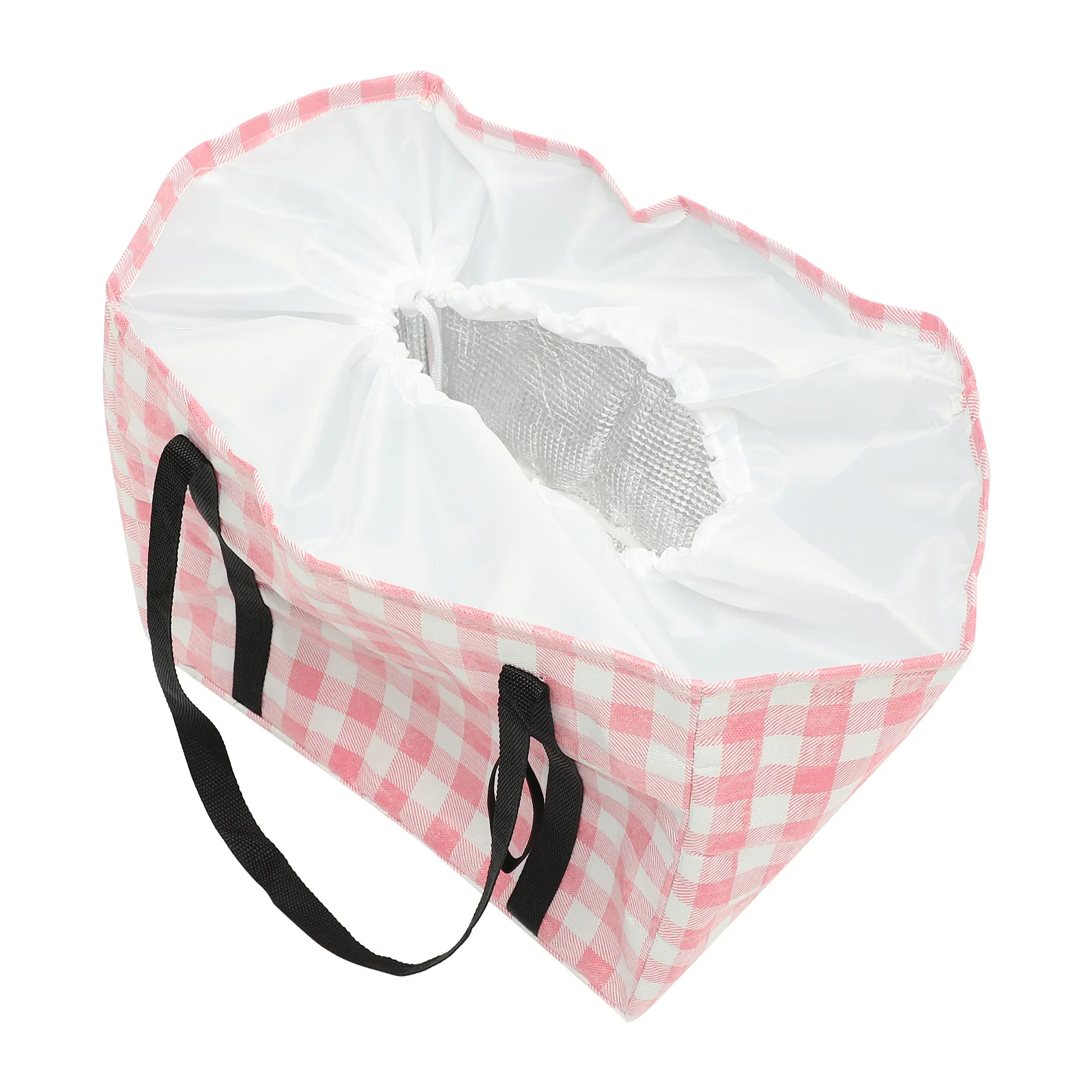 

Portable Large Capacity Picnic Bag Foldable Insulated Lunch Drawstring Food Non Woven Fabric Shopping Reusable Thermal Container