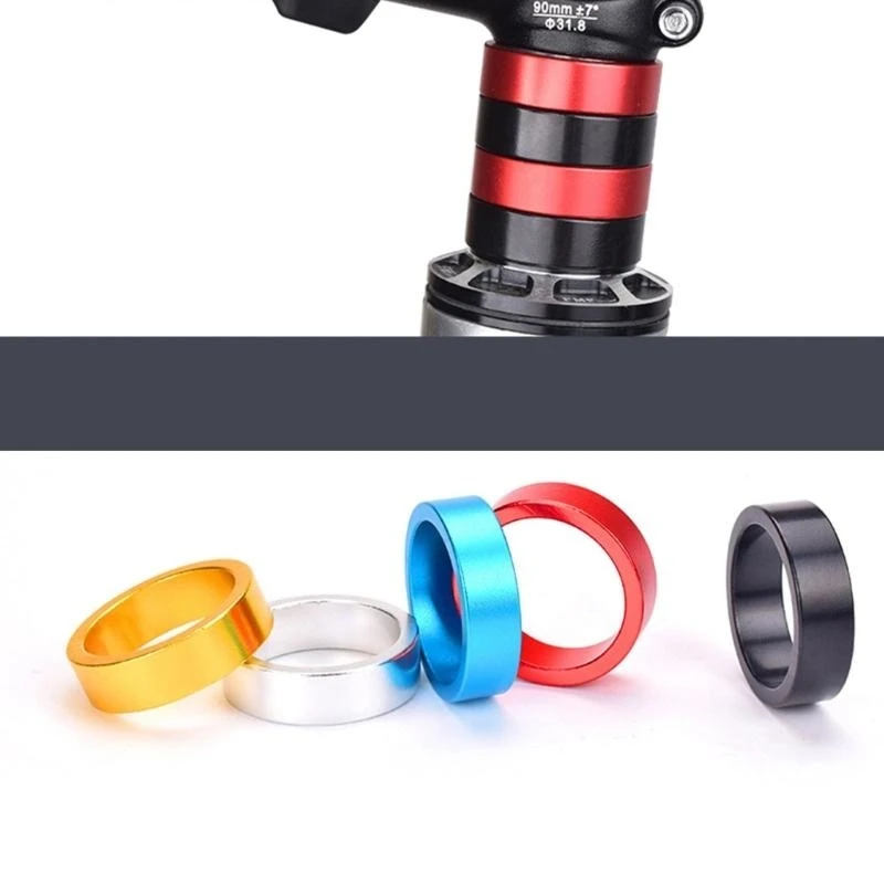 

2Pcs Bicycles Headset Spacer Bike Front Stem Fork Washer for Mountain Bike