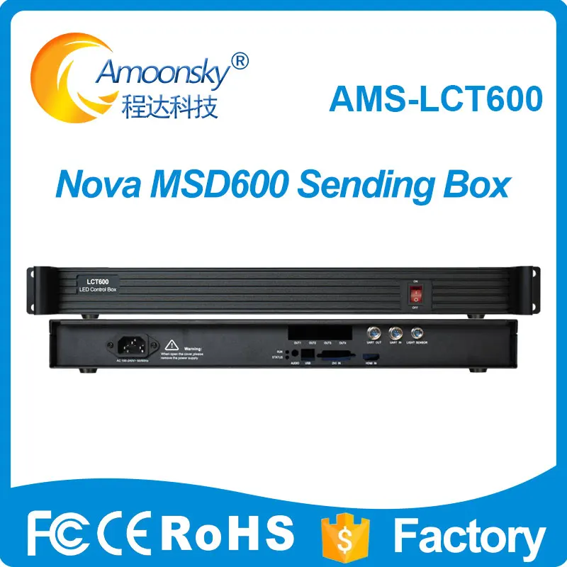 

AMS LCT600 Led Display External Transmitter Cartridge Support Nova Sending Card MSD600 for Advertising LED LCD