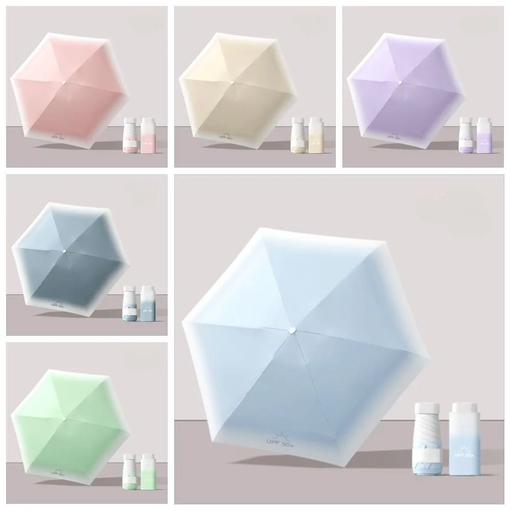 الأشعة فوق البنفسجية حماية مظلة شمسية صغيرة الشمس الظل مظلة كبسولة جيب صغير مظلة المطر المظلة Sunproof الفينيل مظلة قابلة للطي #6