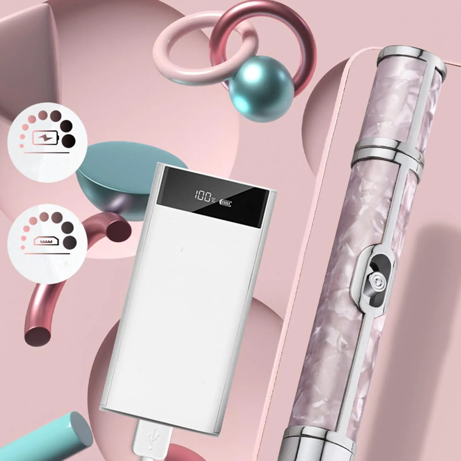 Professional 4 Speeds Electric Portable Nail Drill Machine Rechargeable Low Noise Nail Sander File for Manicure Salon Tool