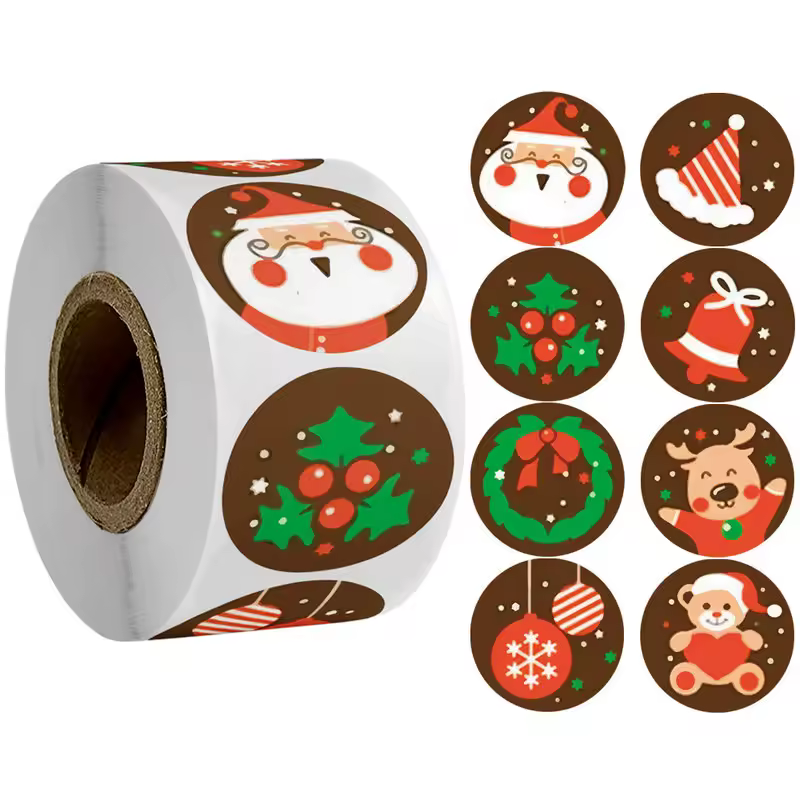 Children's Christmas gift label stickers School teachers commended students reward Self-adhesive Decorative gifts series - Image 8