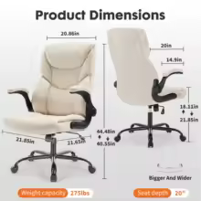 Office Chair Front and Back View
