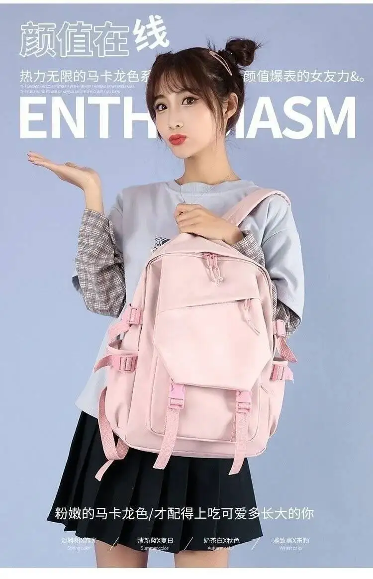 أنيمي لعبة أسود أبيض أزرق وردي أخضر Jibaku Shounen المرحاض ملزمة Hanako-Kun المراهقين حقائب مدرسية حقائب الظهر