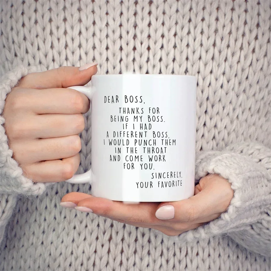 Worlds Best Boss Mugs For Men Women Boss Lady Birthday Gifts Novelty Coffee Ceramic Tea Cups White 11 oz mug