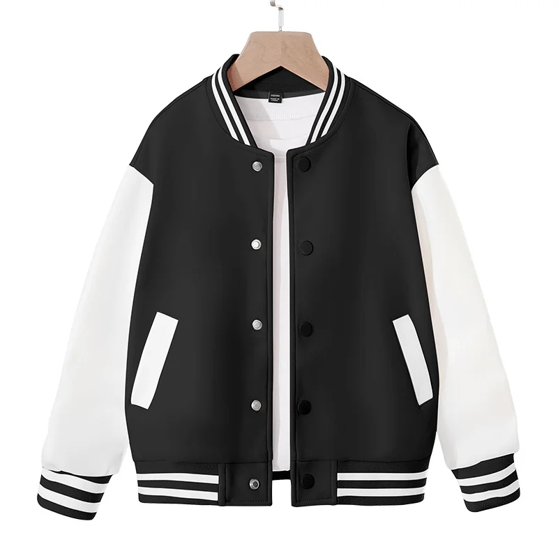 

Classic Design Kids Casual Baseball Uniform Coat for Tweens Boy Girls Loose Sports Jacket Children Spring Autumn Sporty Clothing