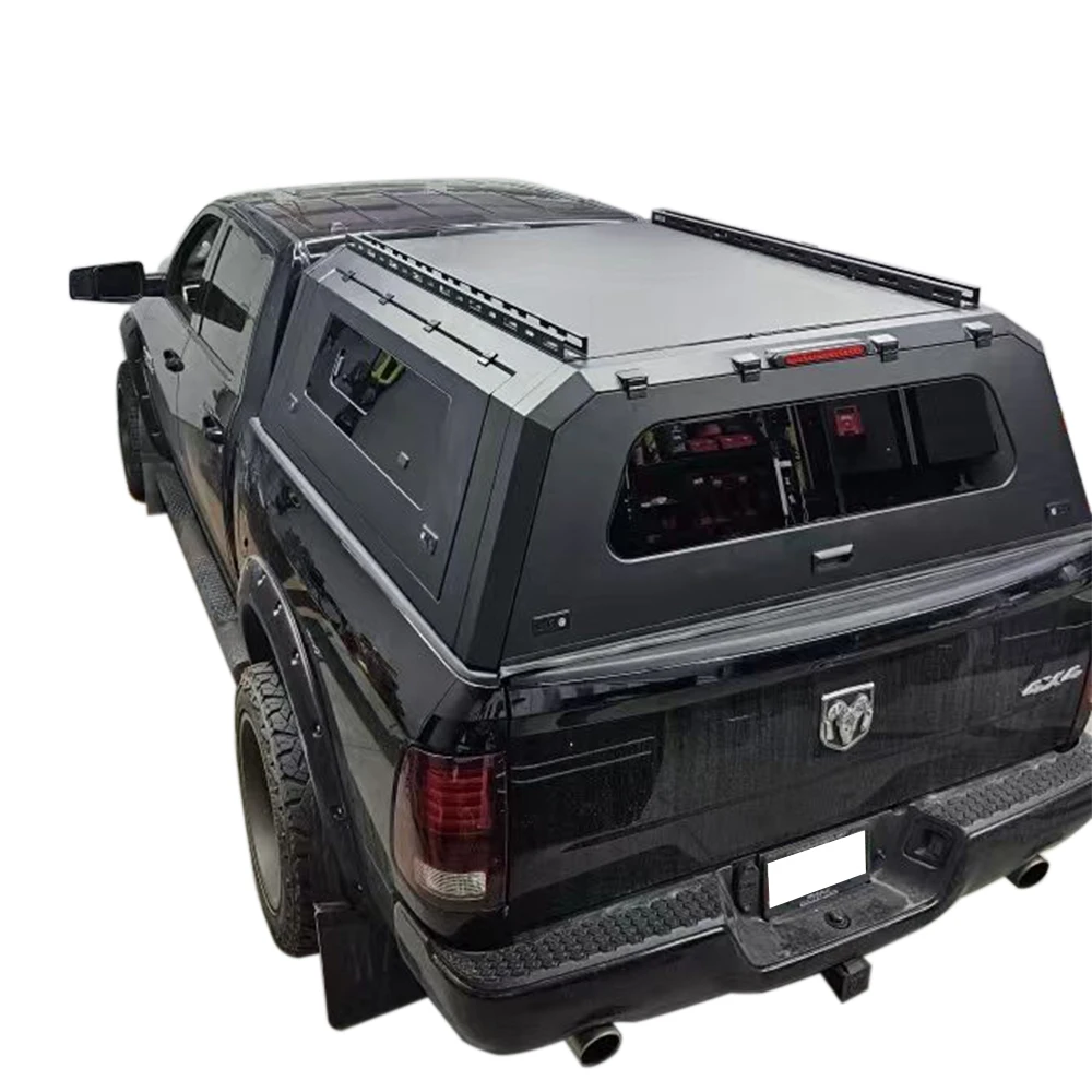 

Truck Caps For RAM 1500 Hard Canopies Waterproof Pickup Toppers Aluminum Camper Shells Chevrolet Silverado GMC Tacoma Canopy