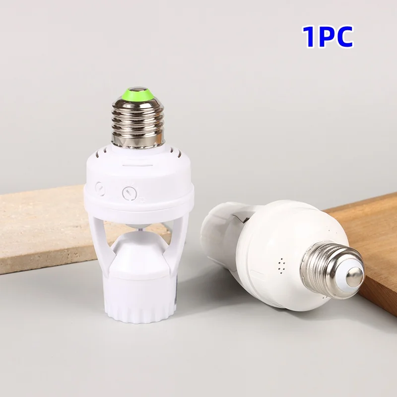 

AC100-240V E27 Socket Converter with PIR Motion Sensor Ampoule LED E27 Lamp Base Intelligent Switch Light Bulb Lamp holder