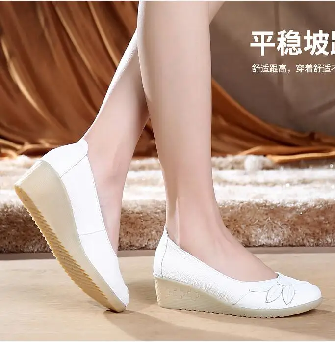 Spring White Beautician Shoes Hospital Nurse Work Doctor Women New