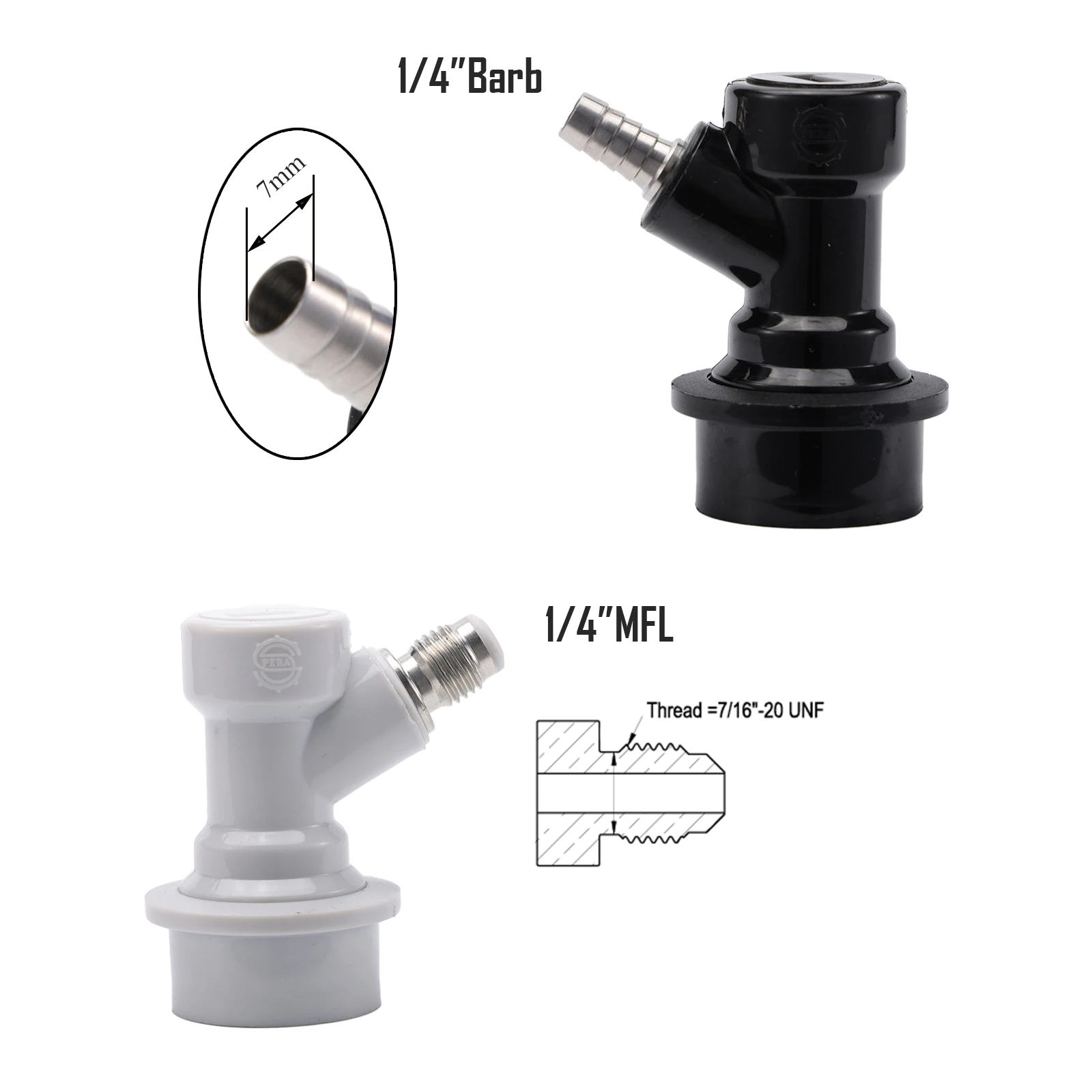 Homebrew Ball Lock Disconnect Beer Keg Connector Dispenser 1/4\