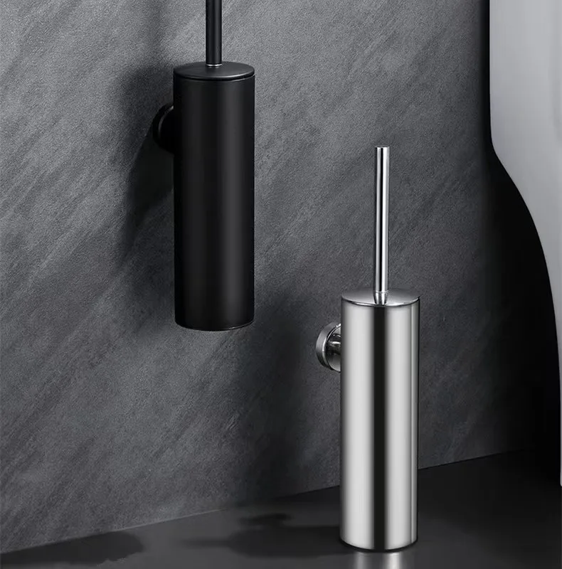 xiaomi mijia Stainless Steel Bathroom Toilet Brush Holder Accessories Black Toilet Brush Wall Mounted WC Cleaner Brush