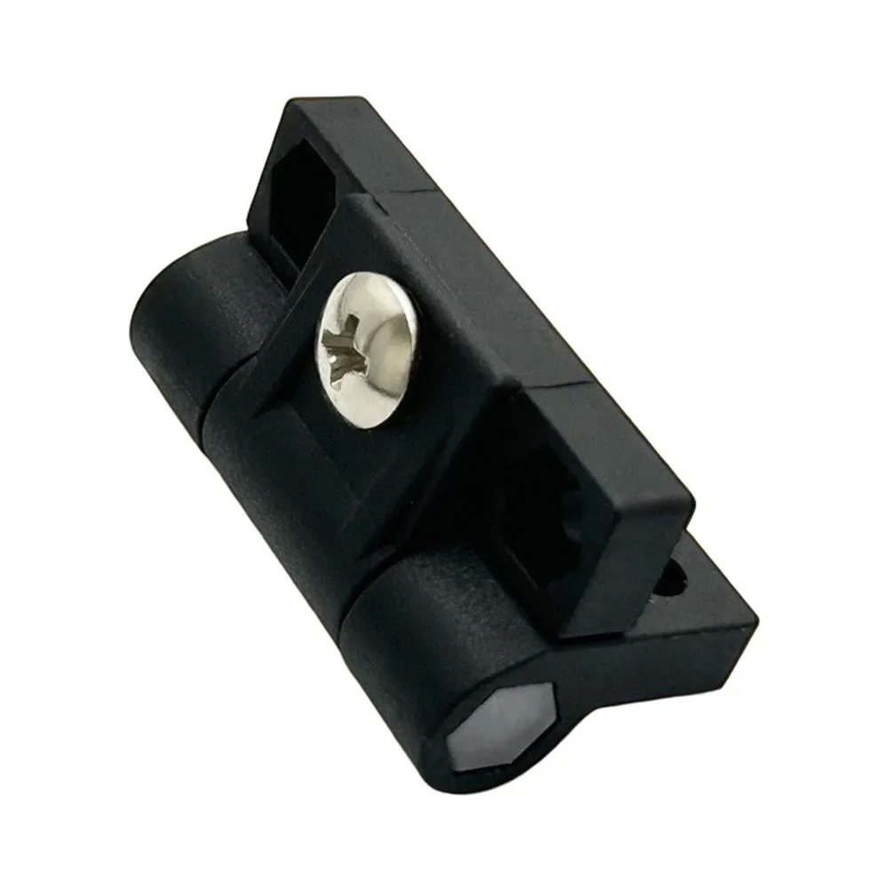 10pcs 43mm Black Nylon Hinges for Cabinet Doors Adjustable Damping Torque Positioning Hinges Compatible with 6mm