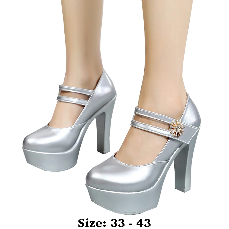 

high quality patent leather shoe for women 8cm 10cm 13cm high heel point toe 33 34 elegant fashion autumn shoe white silver